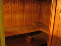 Sauna neben Fitnessraum